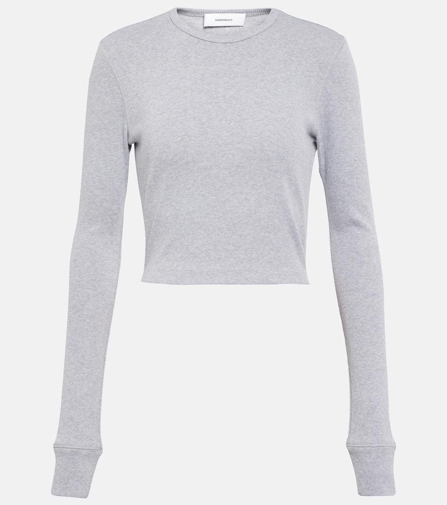 wardrobe. nyc x hailey bieber cotton-blend top
