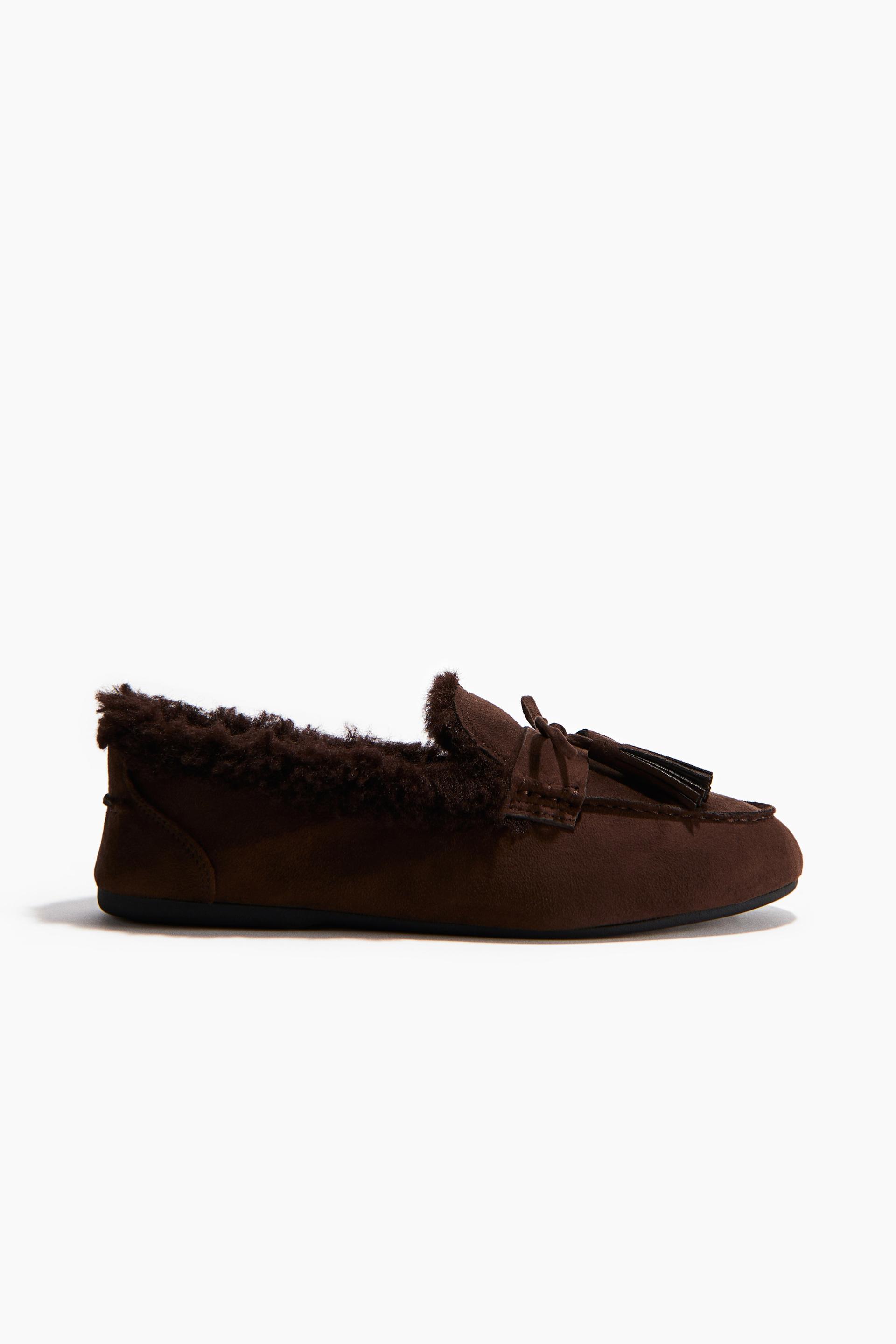 warm-lined slippers