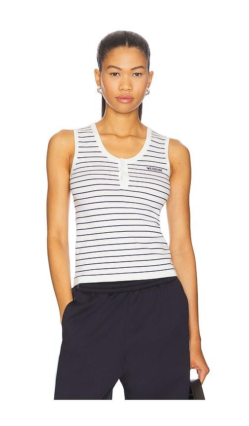 we11done knit tank top in white. - size m (also in s)
