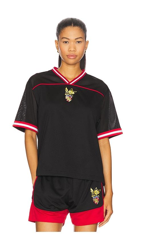 we11done mesh track t-shirt in black. - size s (also in xs)