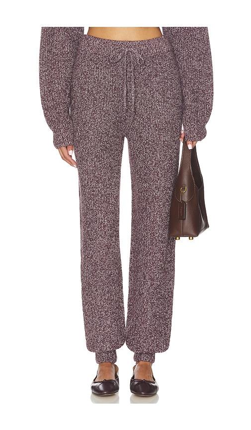 wellbeing + beingwell dale knit pant in purple. - size l (also in m, s, xl, xs, xxs)