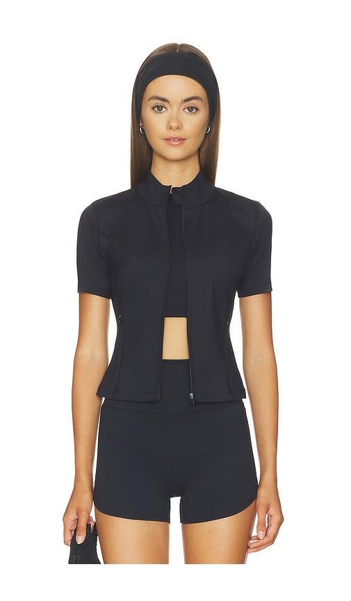 wellbeing + beingwell flowwell gia jacket in black. - size l (also in xxs, xs, s, m, xl)