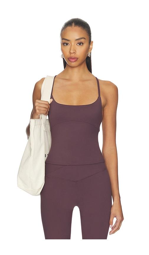 wellbeing + beingwell flowwell haven tank in mauve. - size xl (also in xs)