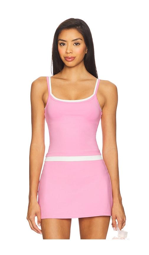 wellbeing + beingwell flowwell sage tank in pink. - size l (also in xxs, xs, s, m, xl)