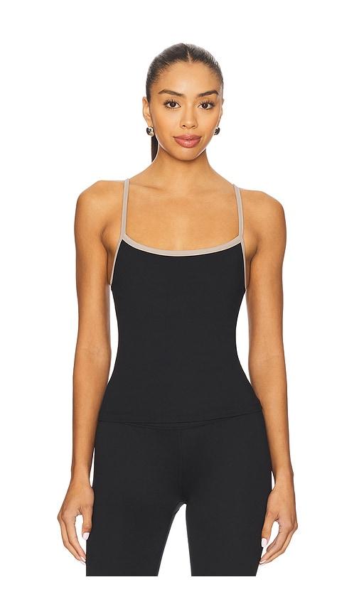 wellbeing + beingwell flowwell taryn tank in black. - size l (also in m, xl)