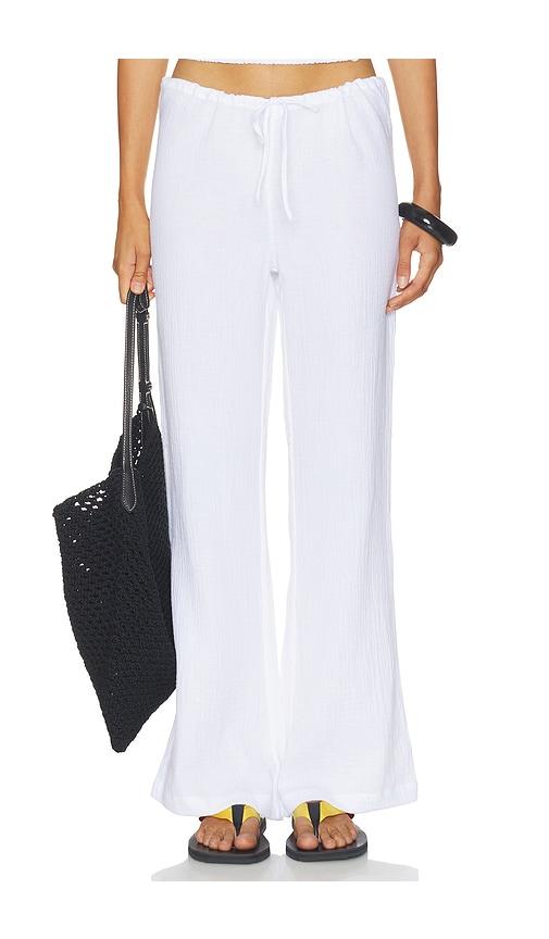 wellbeing + beingwell headley pant in white. - size l (also in m, s, xl, xs, xxs)