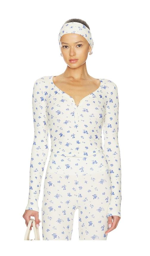 wellbeing + beingwell mason top in cream. - size s (also in xs)