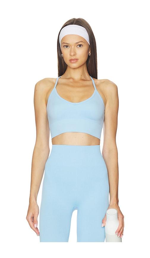 wellbeing + beingwell monroe seamless tank in baby blue. - size s/m (also in xxs/xs)