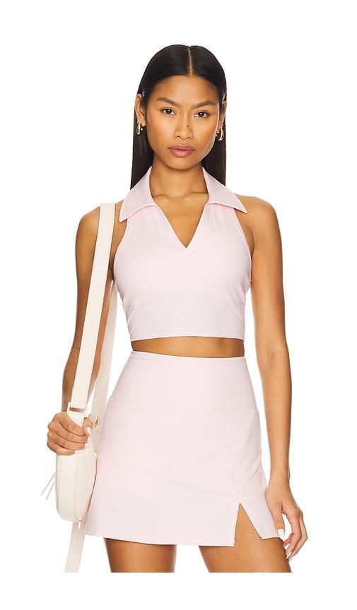 wellbeing + beingwell movewell frankie cropped tank in pink. - size l (also in xl)
