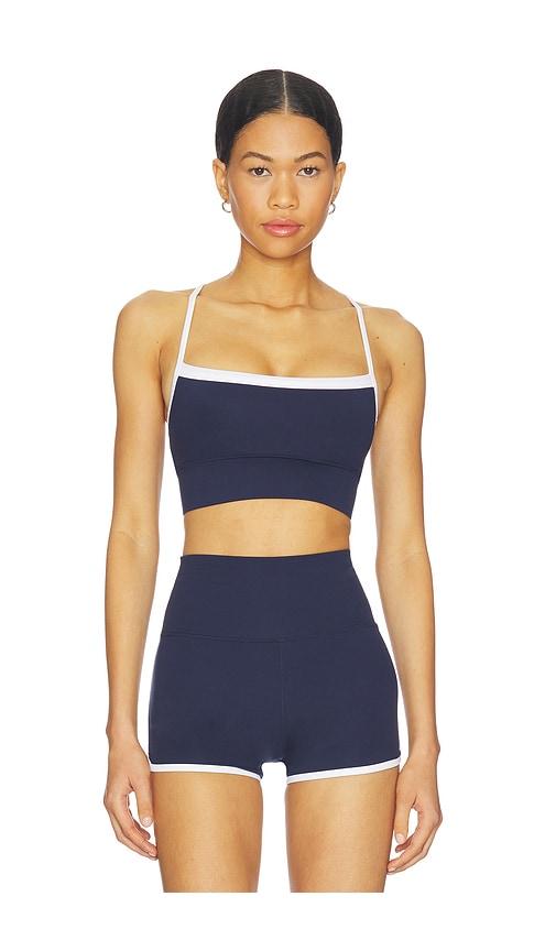 wellbeing + beingwell movewell morgan sports bra in navy. - size xl (also in xs)