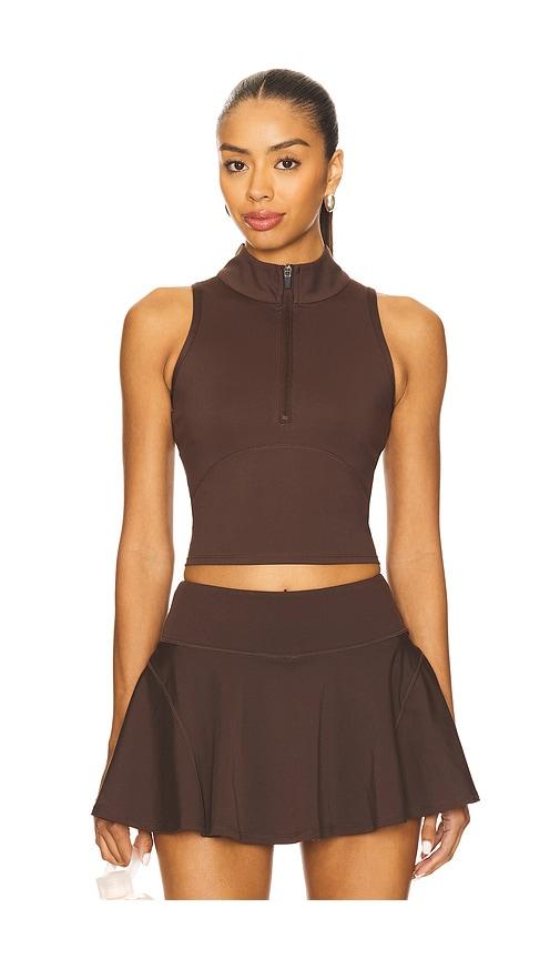 wellbeing + beingwell movewell rowan tank in brown. - size l (also in xxs, m, xl)