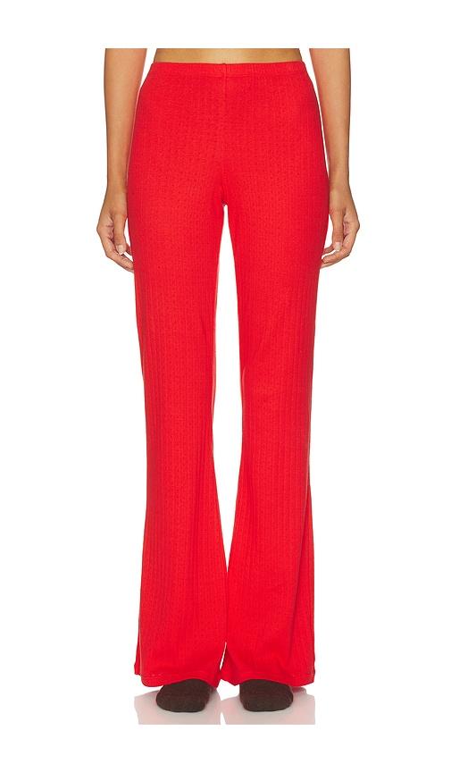 wellbeing + beingwell shaw pant in red. - size l (also in m, s, xl, xs, xxs)
