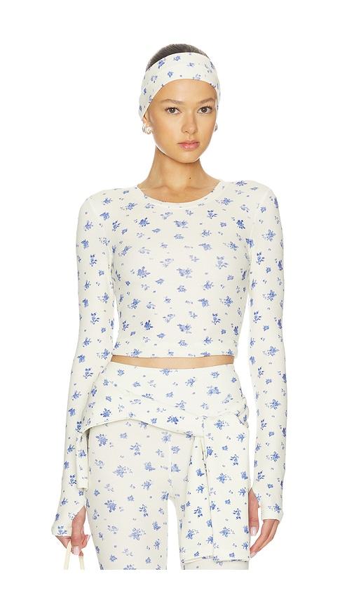 wellbeing + beingwell sloane top in cream. - size s (also in xxs, xs, xl)