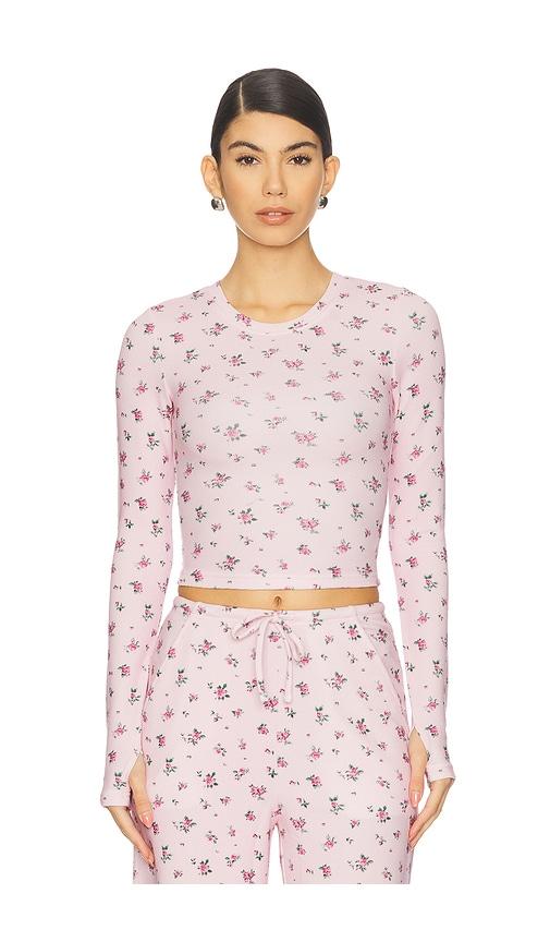 wellbeing + beingwell sloane top in pink. - size s (also in xxs, xs)
