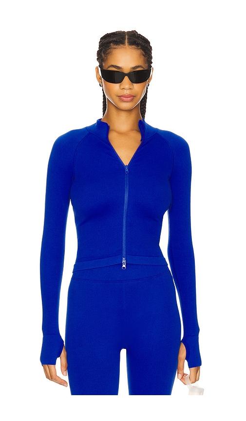 wellbeing + beingwell stretchwell bailey jacket in blue. - size s/m (also in xxs/xs)