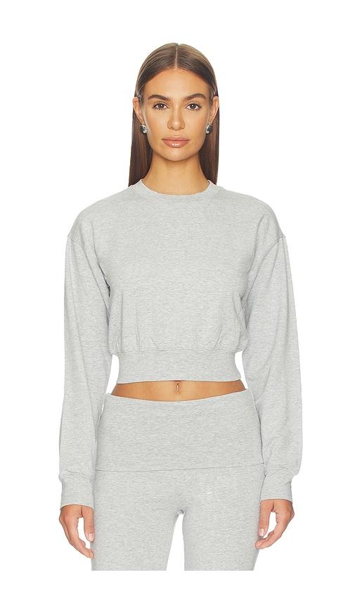 wellbeing + beingwell tansy pullover in grey. - size m (also in s, xs)