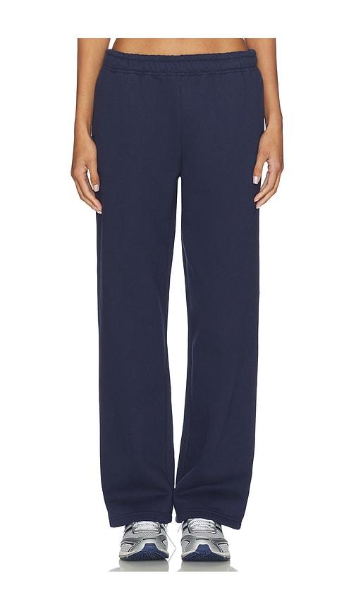 wellbeing + beingwell wilde straight leg sweatpant in navy. - size m (also in xs, s)