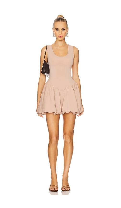 weworewhat deep v bubble dress in rose. - size m (also in xs)