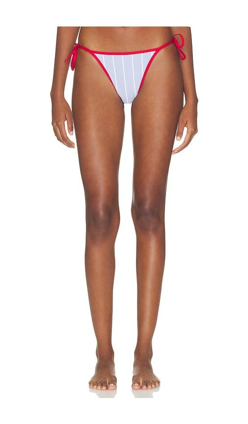 weworewhat tie bikini bottom in blue. - size l (also in m, s, xs)