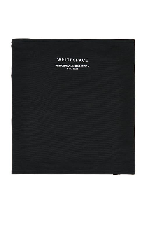 whitespace graphene neck gaiter in black.