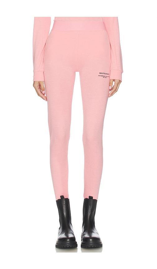 whitespace merino baselayer bottom in pink. - size l (also in s, m, xl)