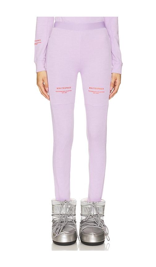 whitespace merino baselayer pant in lavender. - size s (also in xs)