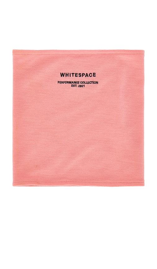 whitespace merino neck gaiter in pink.