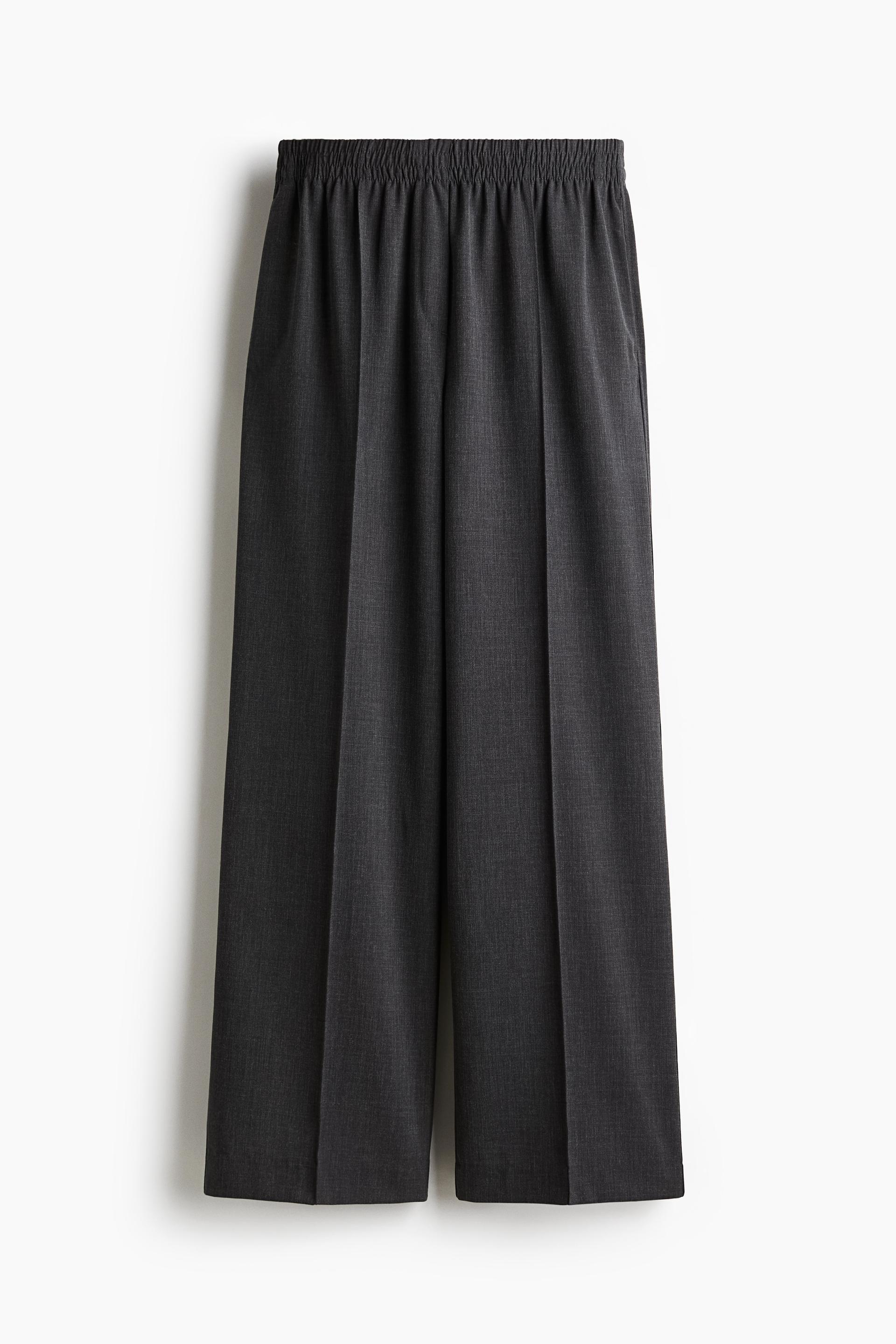 wide crease-detail pants
