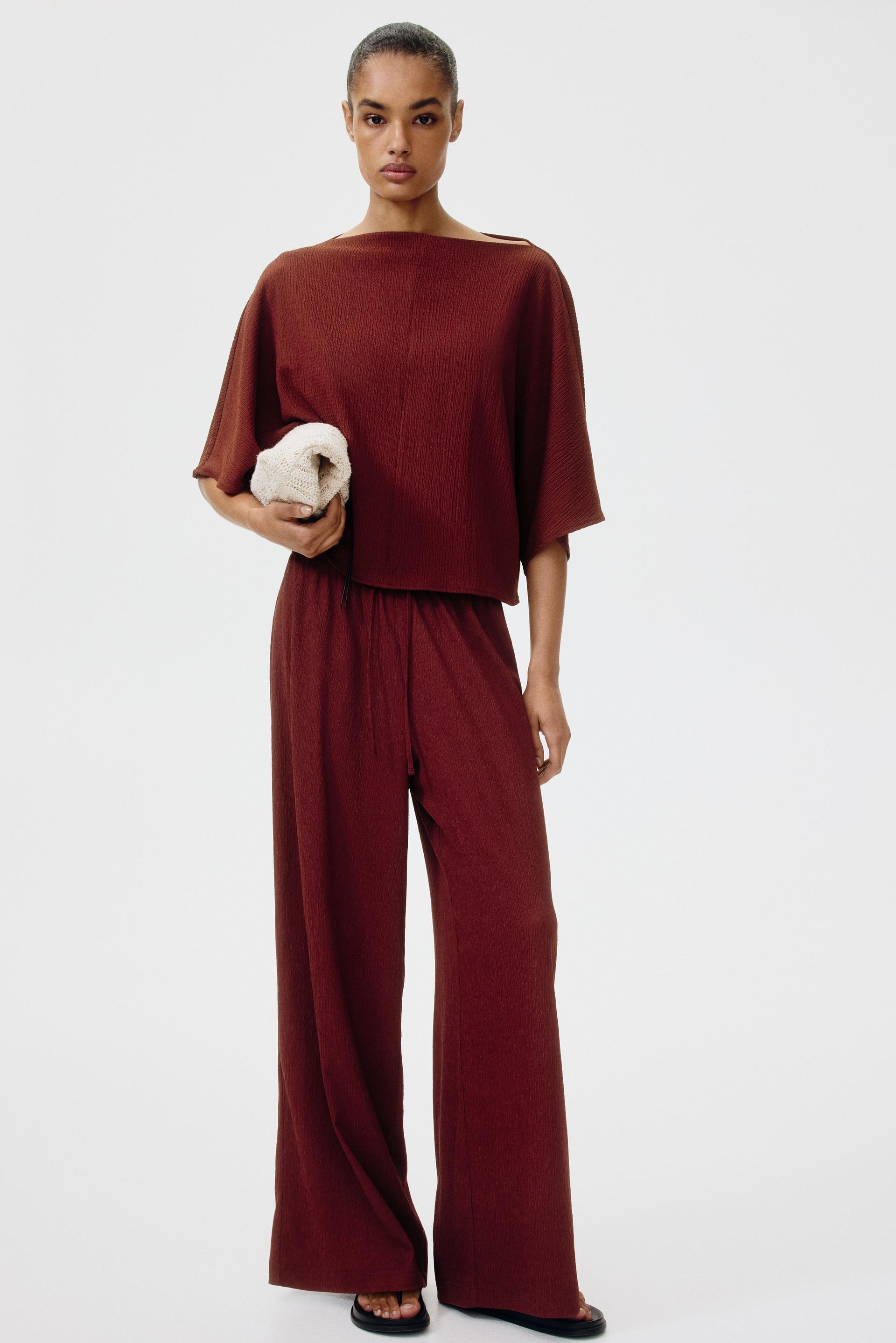 wide-cut pull-on pants