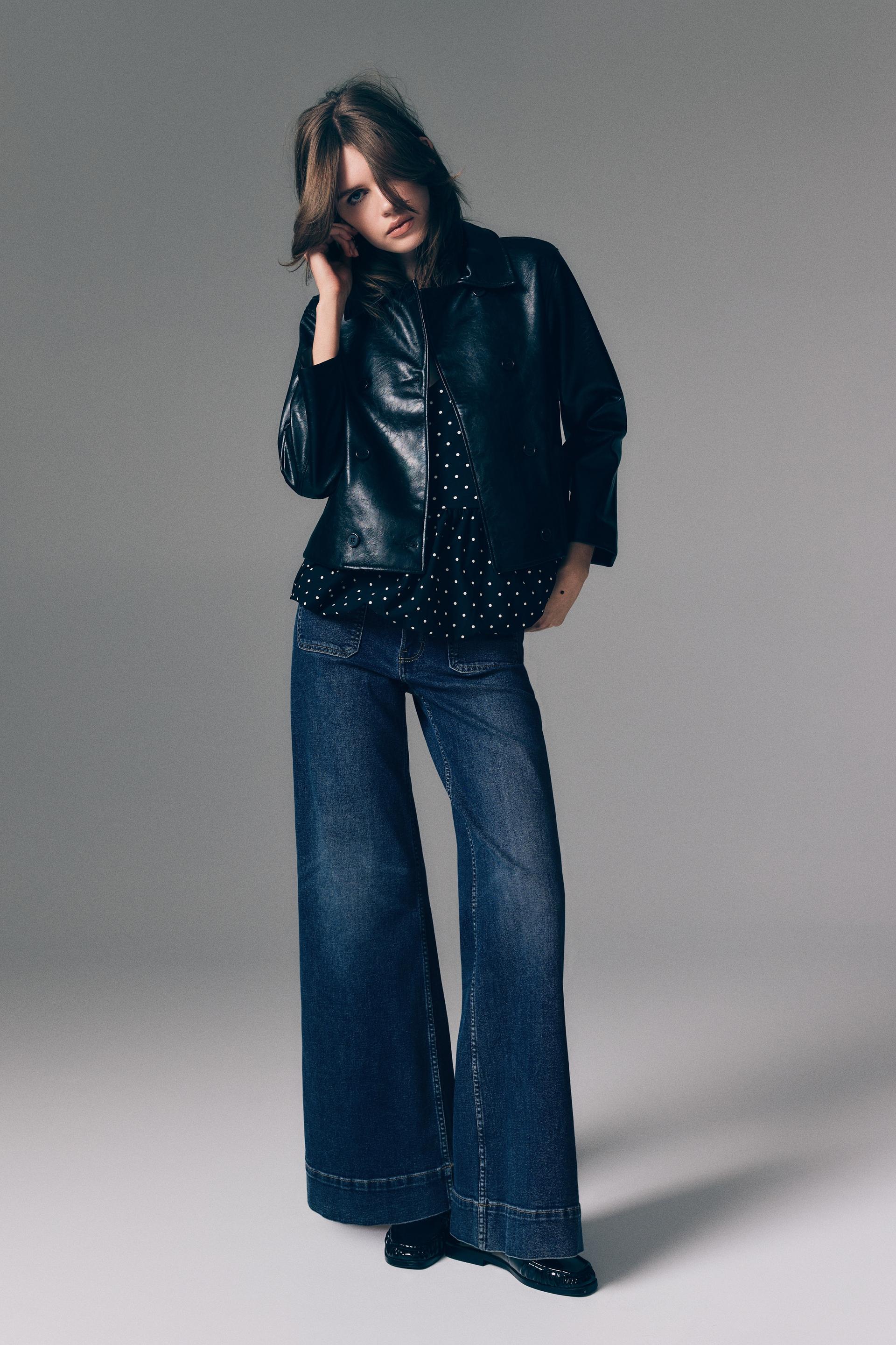 wide high waist jeans