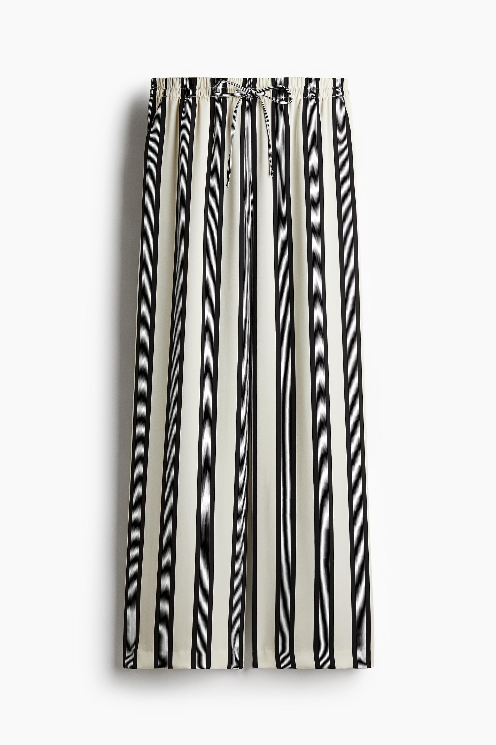 wide-leg drawstring pants