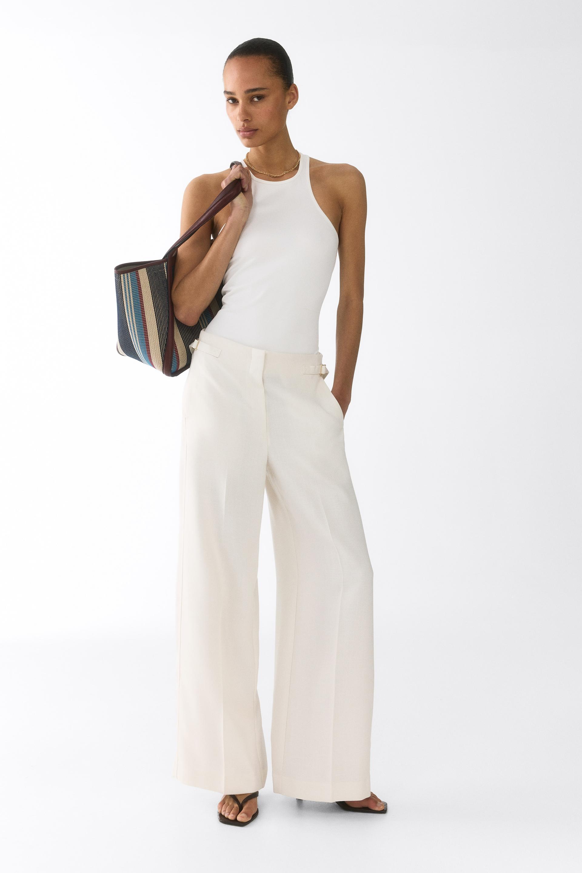 wide-leg dress pants
