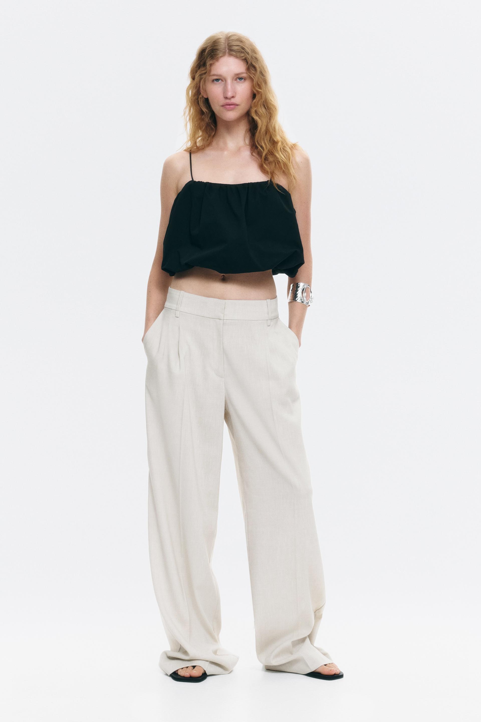 wide-leg dress pants
