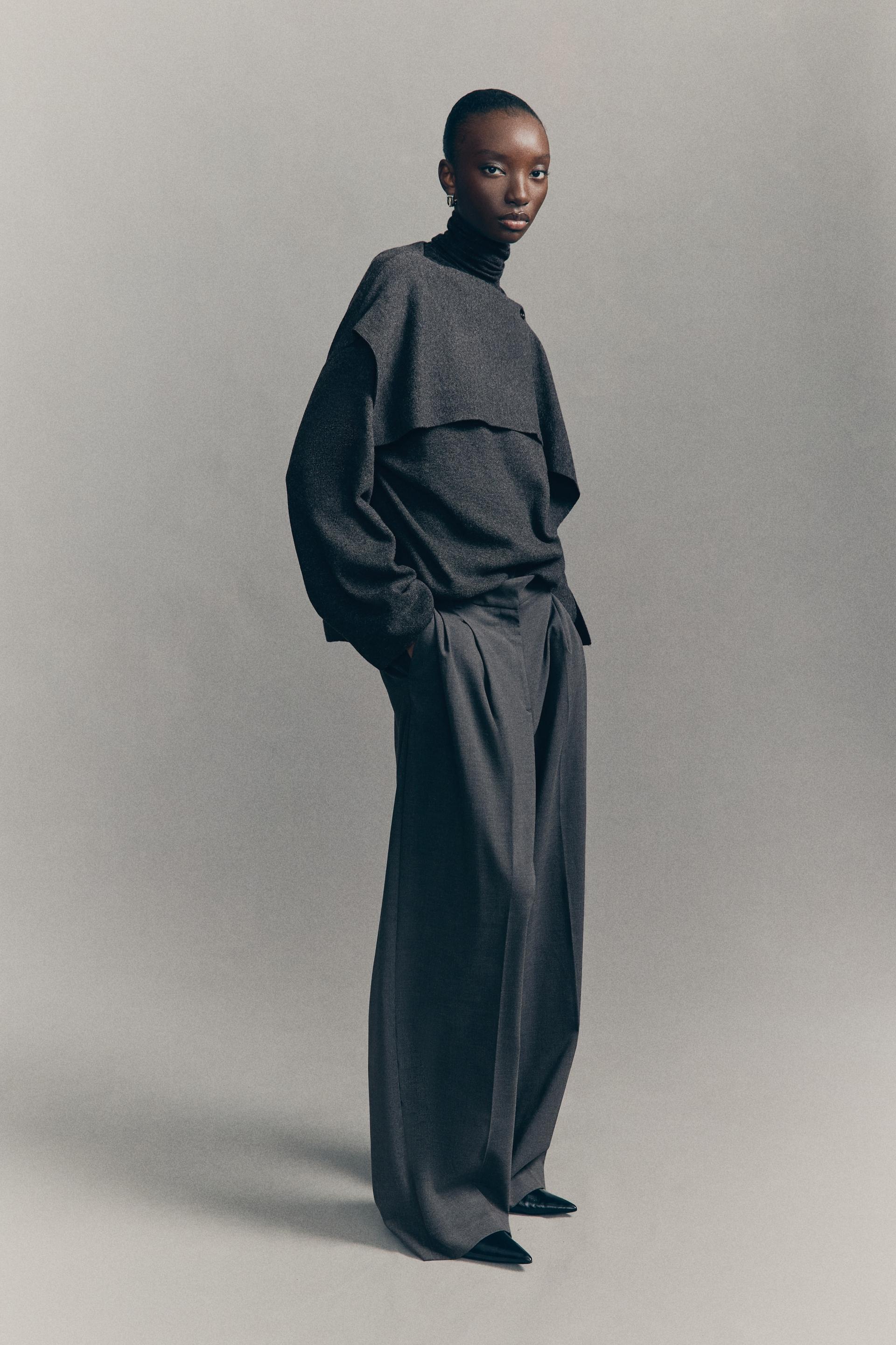 wide-leg dress pants