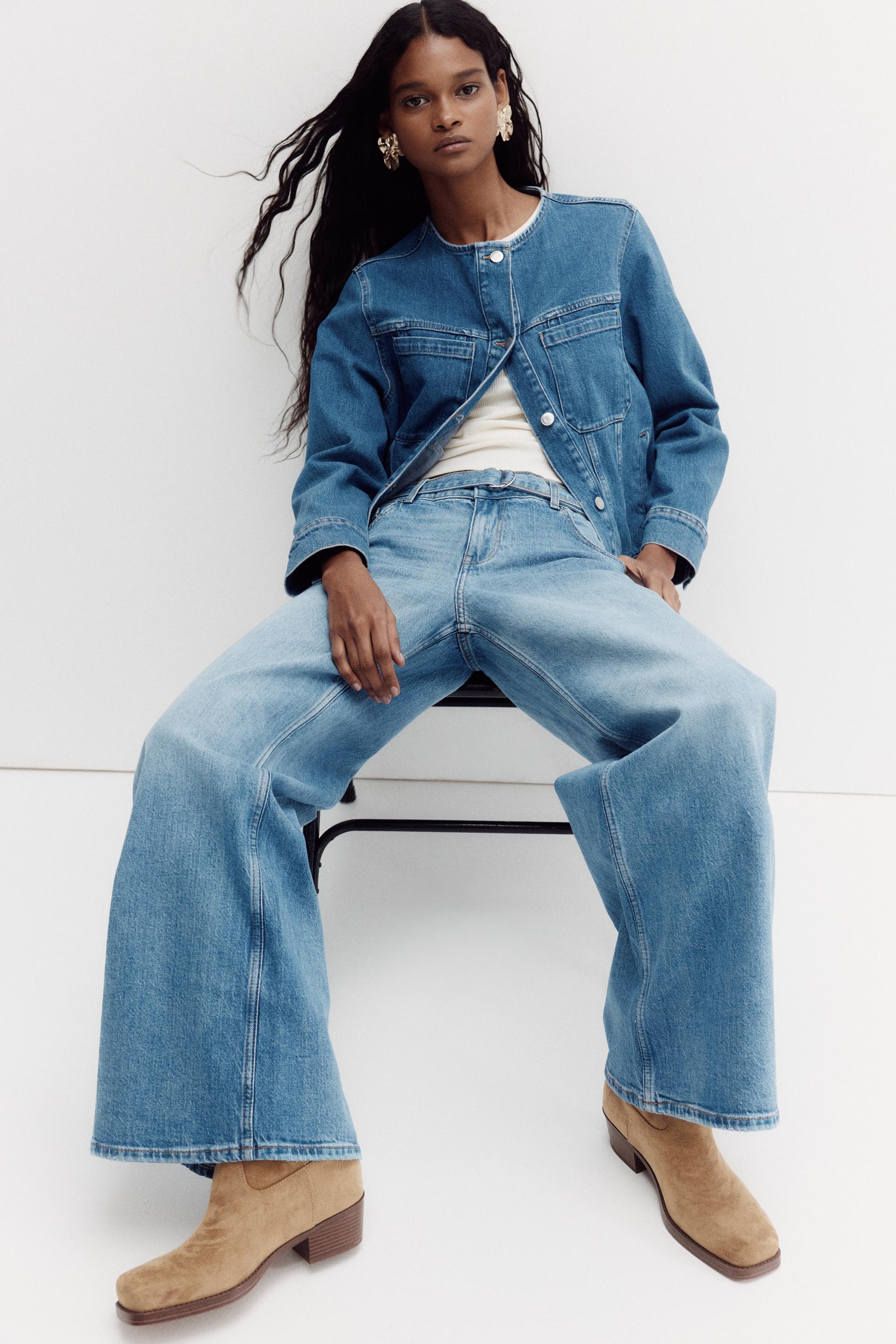 wide-leg jeans
