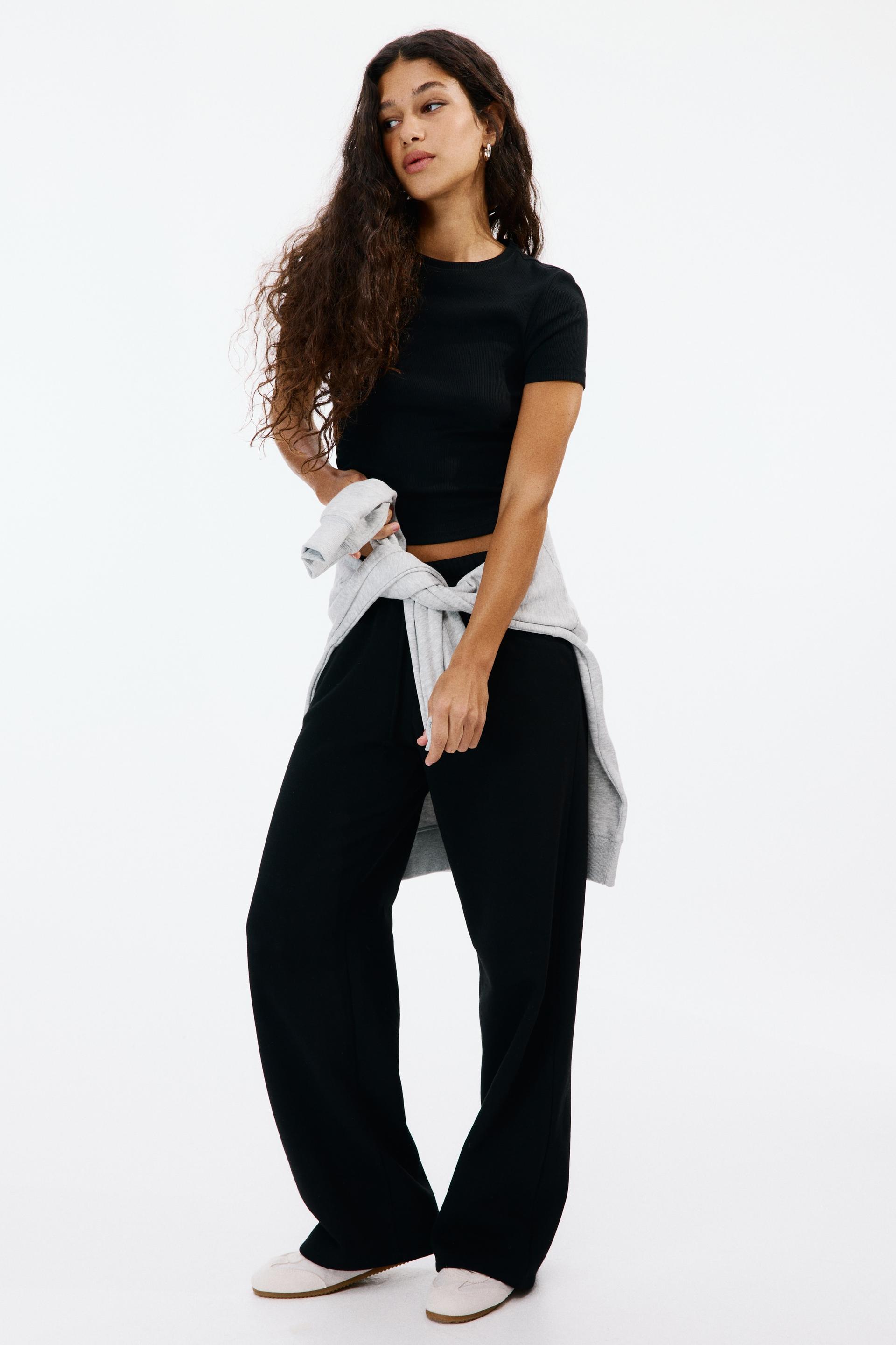 wide-leg joggers