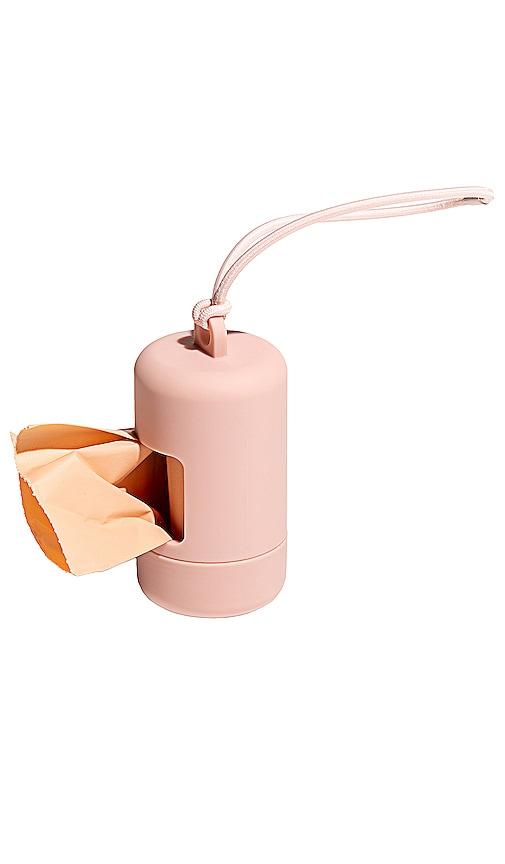 wild one poop bag carrier in blush.