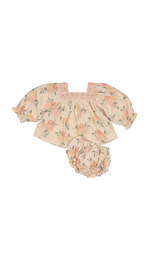wild wawa ciel set in cream. - size 2/3 (also in 3/4)