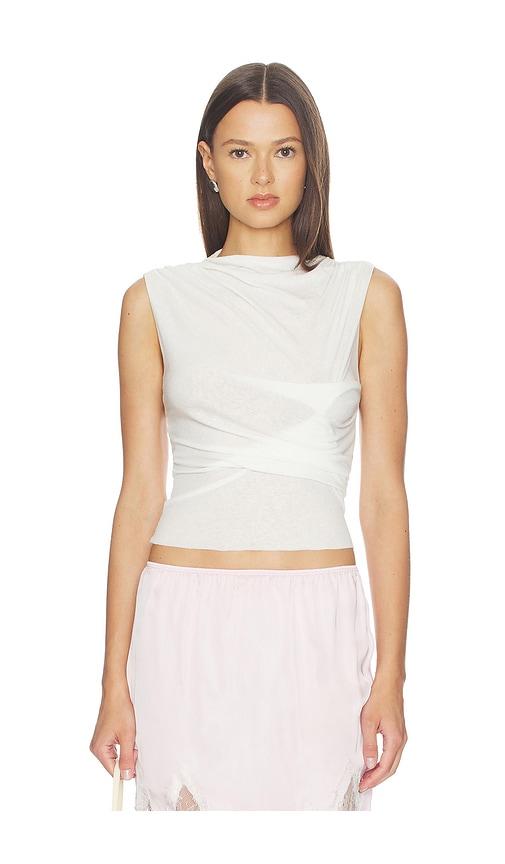 with jean adelaide top in white. - size s (also in xs)