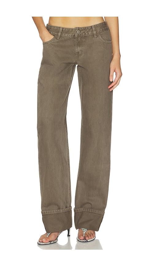 with jean alba jeans in olive. - size m (also in s, xs)