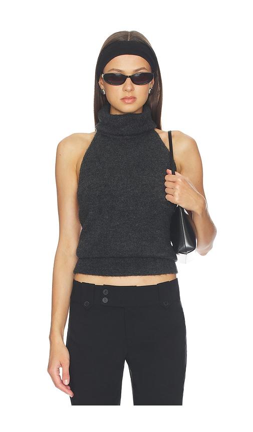with jean alyssa top in charcoal. - size l (also in s, xs, m, xl)