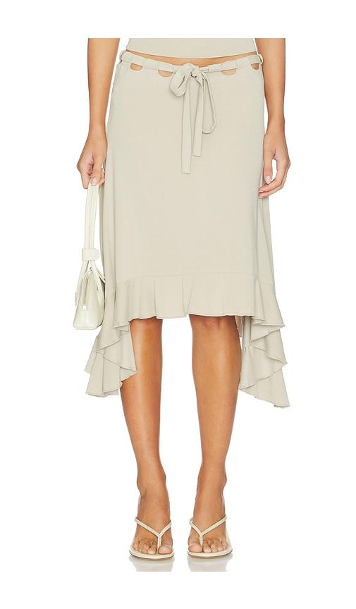with jean carrie skirt in sage. - size l (also in s, xxs, xs, m, xl)