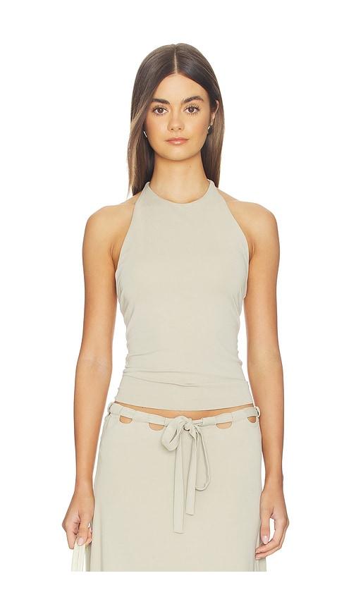 with jean carrie top in sage. - size l (also in s, xxs, xs, m, xl)