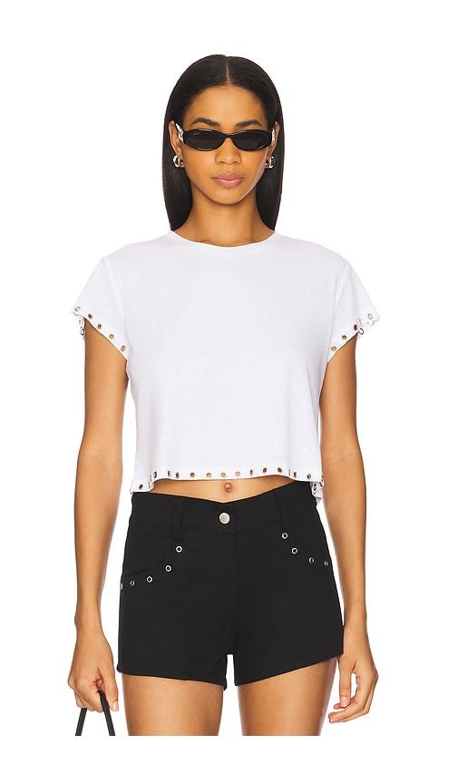 with jean deni tee in white. - size s (also in xs)