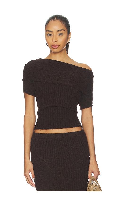 with jean fia top in chocolate. - size m (also in s, xs)