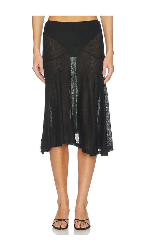 with jean francis skirt in black. - size l (also in s, xs, m, xl)