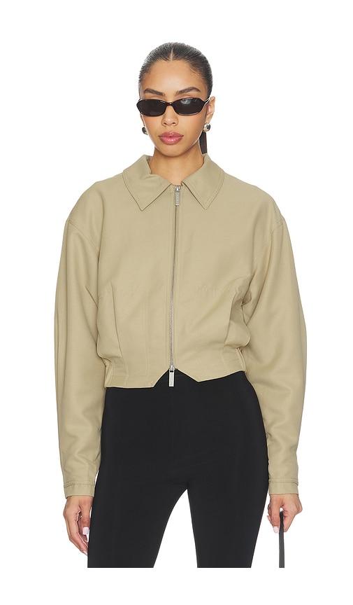 with jean fred jacket in beige. - size l (also in s, xxs, xs, m, xl)