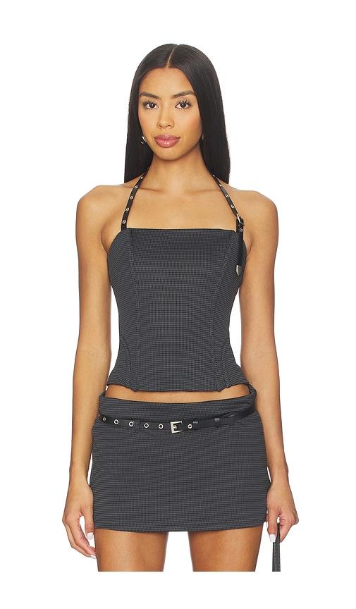 with jean iris top in black. - size l (also in s, xxs, xs, m)