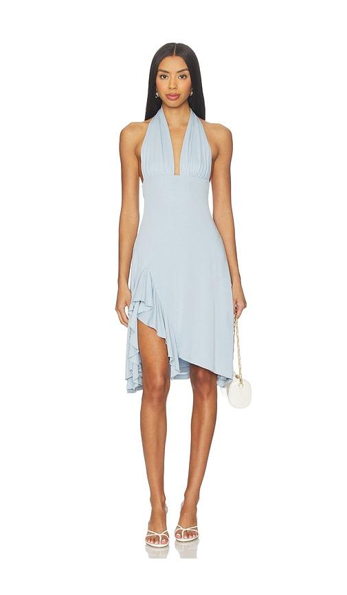 with jean kesha dress in blue. - size m (also in s, xxs, xs)