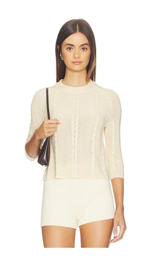 with jean khloe top in beige. - size m (also in s, xs)